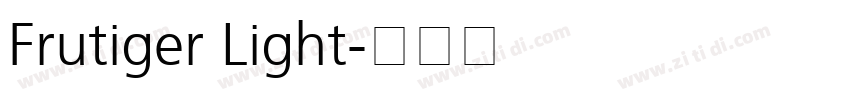 Frutiger Light字体转换